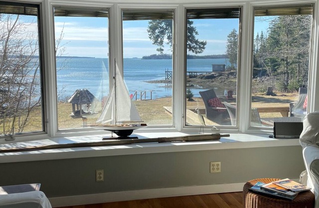 Secluded Oceanfront Property with a large deck and yard!