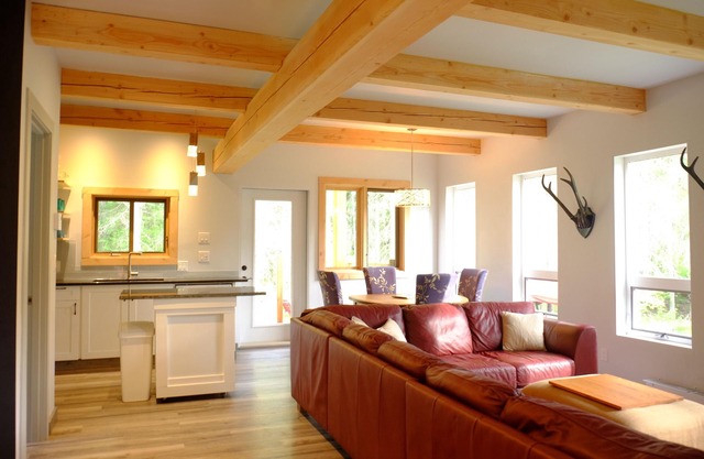 Shady forest Base camp! 2 homes, a chalet and a cabin, sleeps 8!