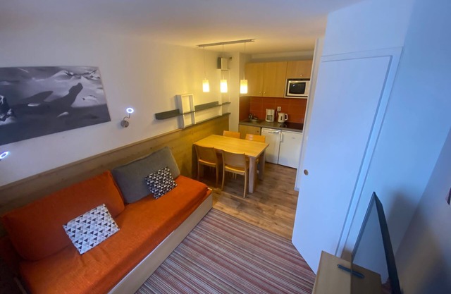 Ski in-Ski out 1 bed apartment, La Tania, 3 Valleys
