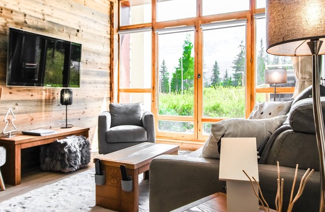 Ski to door 1-bed apartment with South-facing terrace