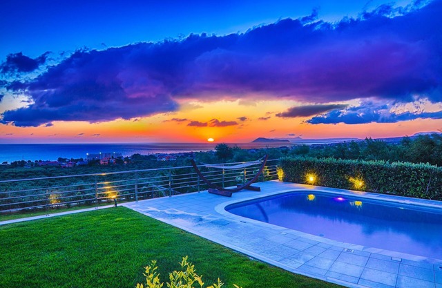 Sleek and modern holiday estate with great sea view