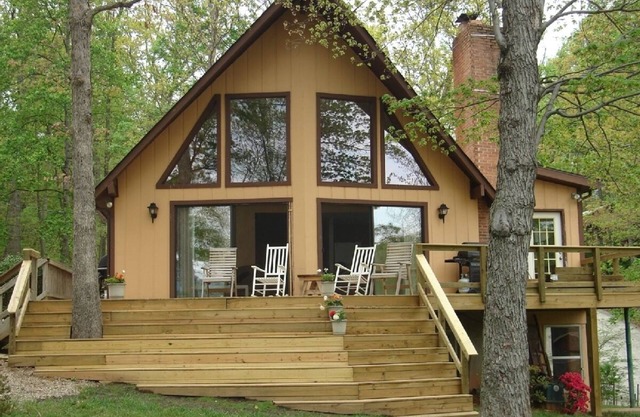 Smith Mountain Lake home with beautiful views & great swimming off private dock