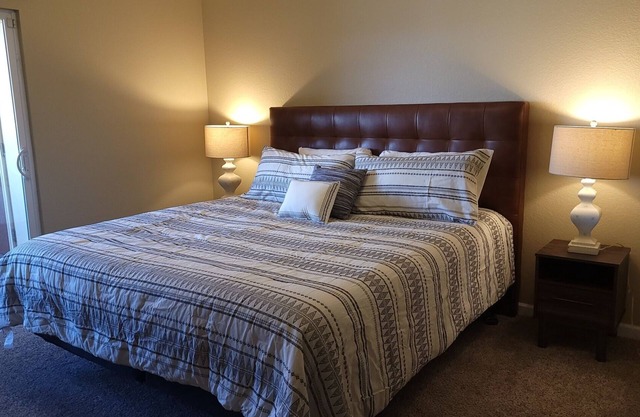 Spacious and Private 2-bedroom, 2-bathroom condo with a private 1-car garage.