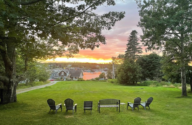 Spacious Cottage Overlooking Bass Harbor with Sweeping Front Lawn