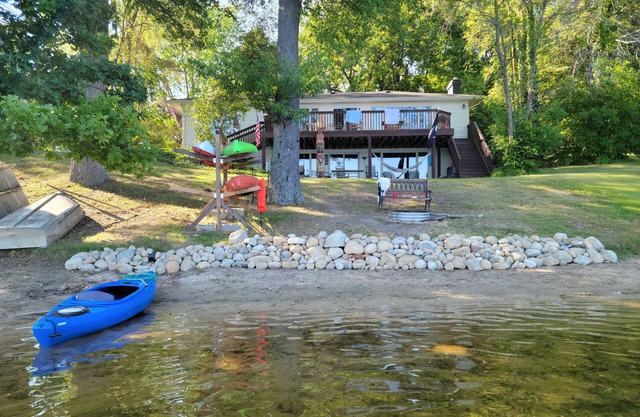 Spacious lakefront home on peaceful Cable Lake.