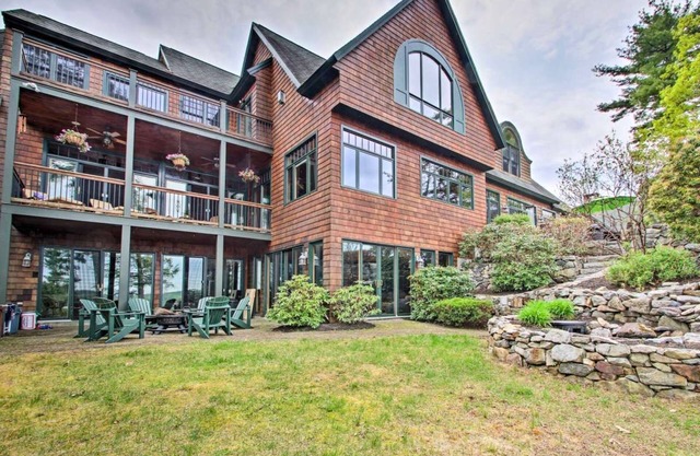 SPECTACULAR LAKEFRONT VIEW WITH MOVIE THEATRE AND BOAT DOCK ALTON BAY NH