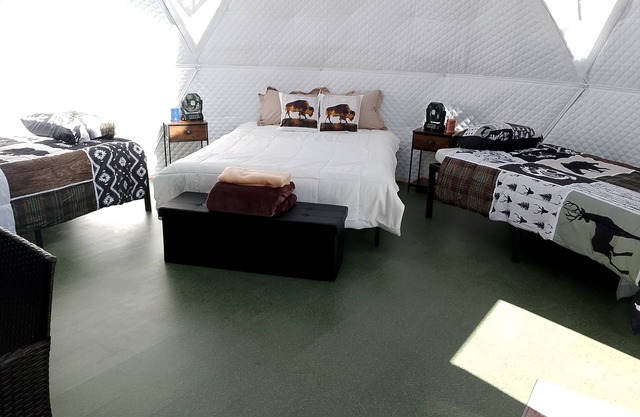 Stay in a unique space while visiting Montana in this family friendly Dome
