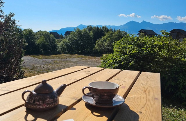 Studio Apartment '4 Personnes' with Mountain View, Private Terrace and Wi-Fi