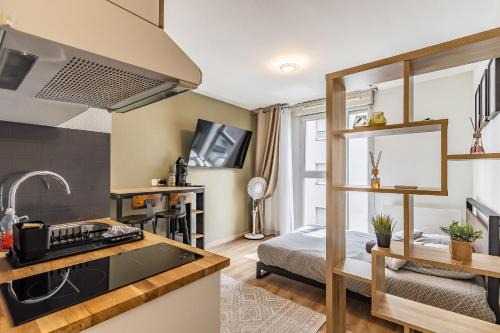 Studio Charpennes - Parking privé gratuit