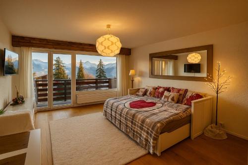 Studio cosy au calme avec terrasse vue sur Alpes