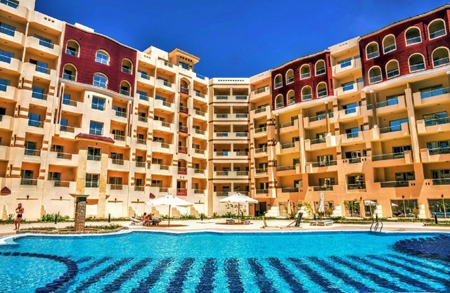 Studio on the Red Sea in Hurghada with pool and beach
