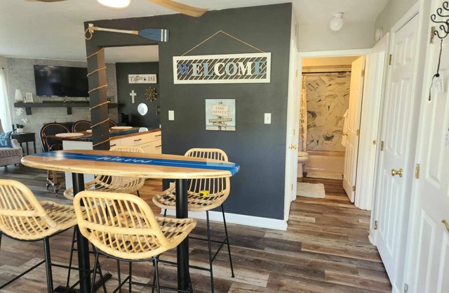 Stunning lakeview from this Geneva Condo. Walk to recreation or nightlife!