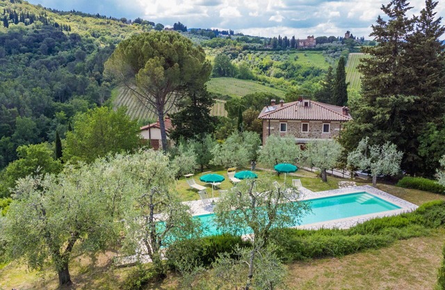 Stunning private villa for 12 people with WIFI, private pool, A/C, TV, panoramic view and parking