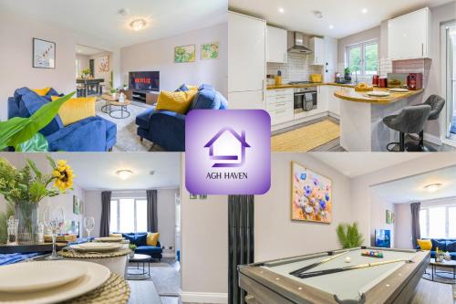Stunning Three Bedroom Home Central MK, Pool Table, Free Parking, Smart Tv with Netflix and Disney plus