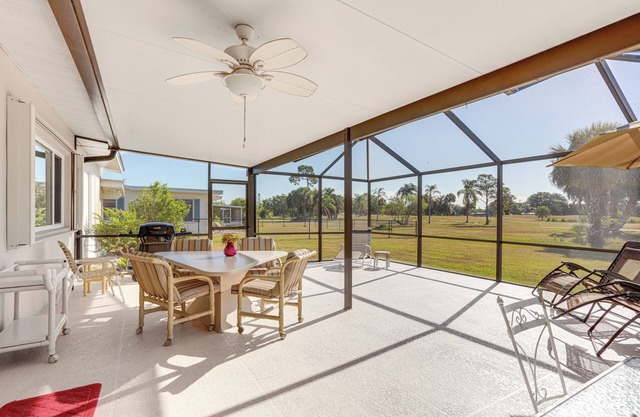Sunny Port St Lucie Home: Lanai & Golf Course View