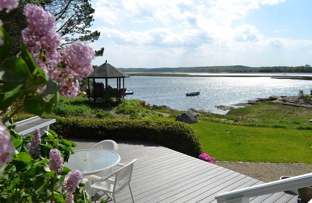 Sunset Cove: Waterfront home in Goose Cove section of Gloucester.