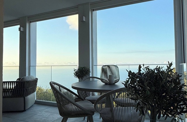 Superb two bedroom apartment with views of Mediterranean Sea and Eze village