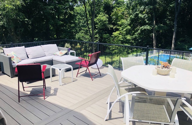 Swimming in the hudson highlands in your own super private woodland sanctuary.