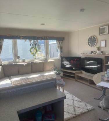 The Aurora van at Presthaven sands holiday park and beach resort in North Wales- 8 berth