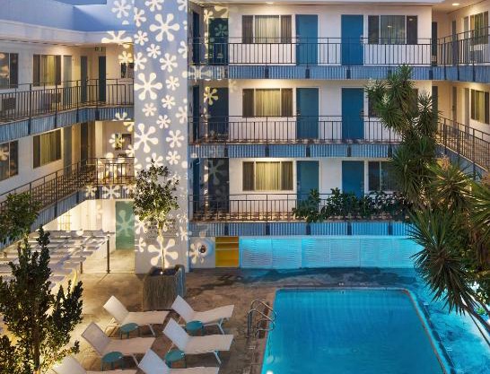 The Beverly Laurel Hotel at West Hollywood