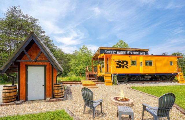 The Caboose at SR Station No. 1 | Hocking Hills