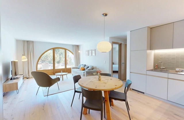 The charming Chesa Leonard is quietly situated in an elevated position in the vi