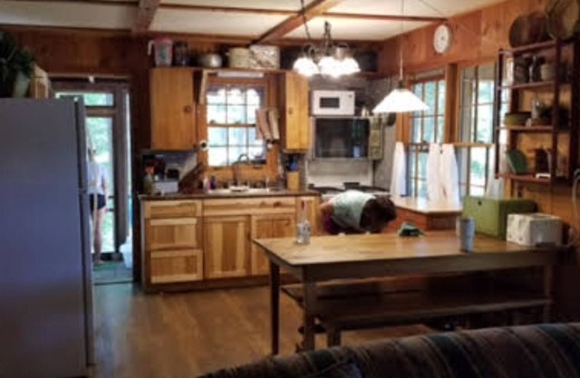 The Guest Cabin - Lakeside cabin with large screened in porch and fireplace
