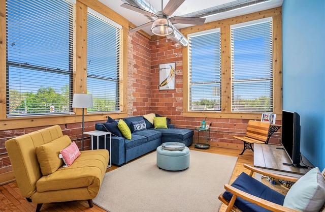 The Sunrise Loft at Central Lofts | Heated Pool | Hot Tub | In-house Theater