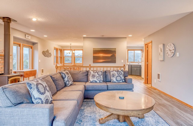 Three-Story Home has Ocean, River and Mountain Views Two Blocks from the Beach!