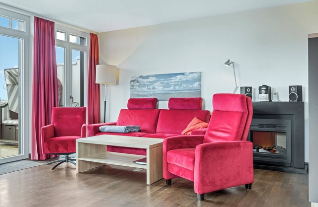 Tolles Apartment in Strandnähe mit Sauna, Meerblick, Zwei Balkonen & Strandkorb!