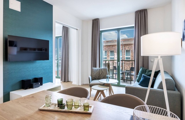 Topmodernes 2-zimmer Apartment mit Balkon und Wlan in Erstklassiger Hafenlage