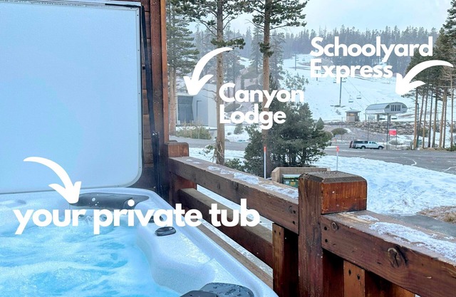 Triple Black♦️♦️♦️ @ Canyon Lodge -Private Hot tub & Garage; Ski-in & Out
