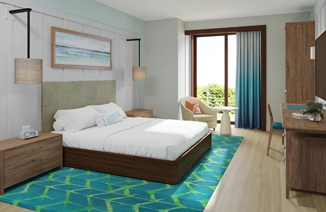 Tropical Charm Awaits in this Private Room w/Relaxed Decor Near Kansas Speedway