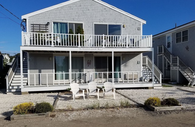 Two bedrooms, newly remodeled and steps from the beach.