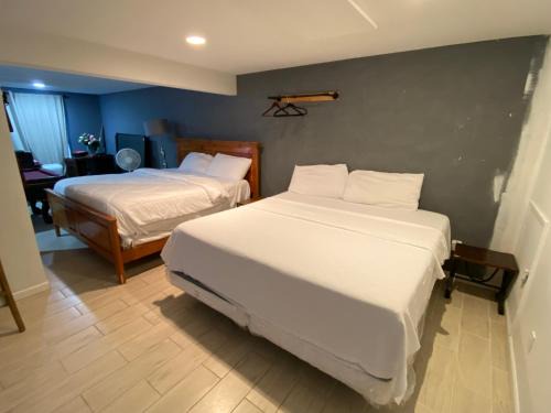 Two King Beds and washer drier