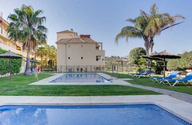 Unique accommodation with a private pool, sea view, terrace, 300m to Aldea Beach