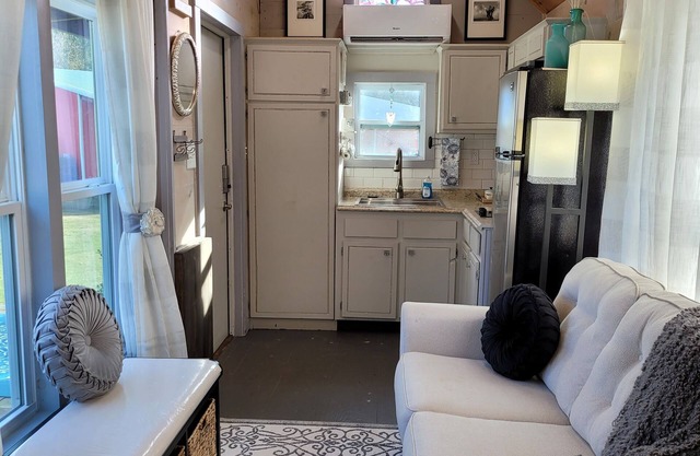 Unplug and unwind in this tiny home featured on Season 1 HGTV Tiny house hunter.