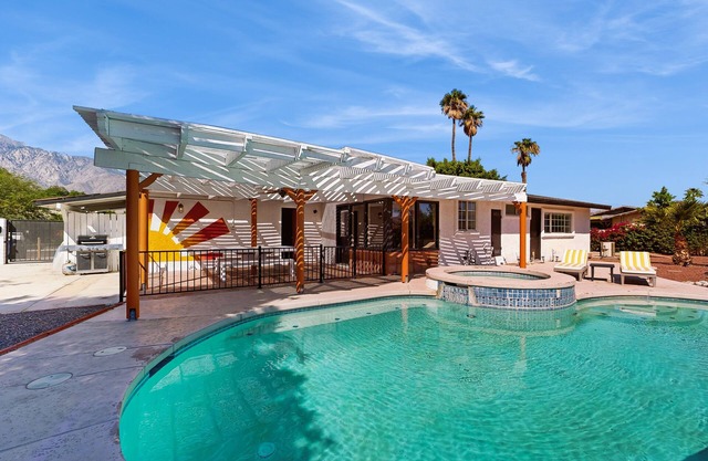 Updated mid-century gem with private pool, spa, gas grill, and free WiFi