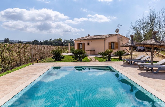 Vacation Home Son Fort Des Trenc with Mountain View, Pool, Wi-Fi, Terrace & Garden