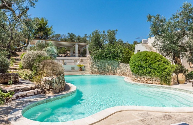 Vacation Home “Tia Maria Country Inn - Trilocale 102” with Pool, Terrace & Garden