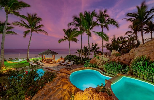 Villa las Rocas: One-Of-A-Kind Lush Tropical Mexican Beachfront Estate 7 BR