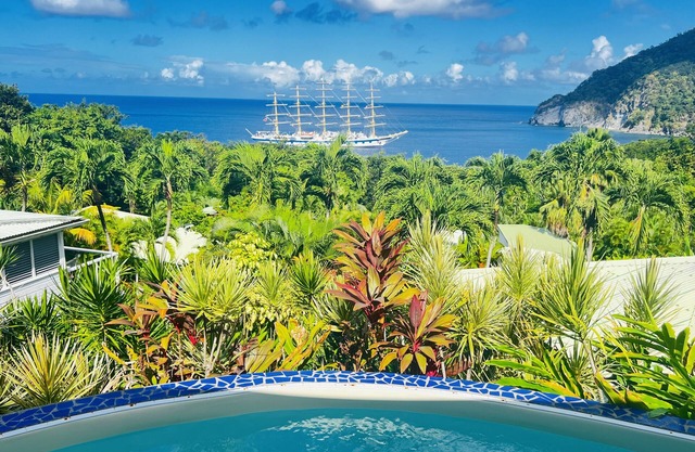 VILLA PANORAMIC SEA VIEW - SWIMMING POOL - 3 BEDROOMS and 3 BATHROOMS CLIM and PRIVATE BOTANIC GARDEN