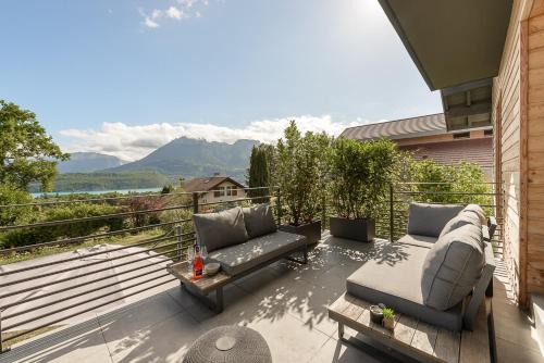 Villa Panoramiqua - Vue 180 sur le Lac d'Annecy et les montagnes