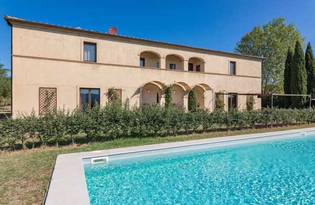 Villa sleeps 10 with private garden and pool.