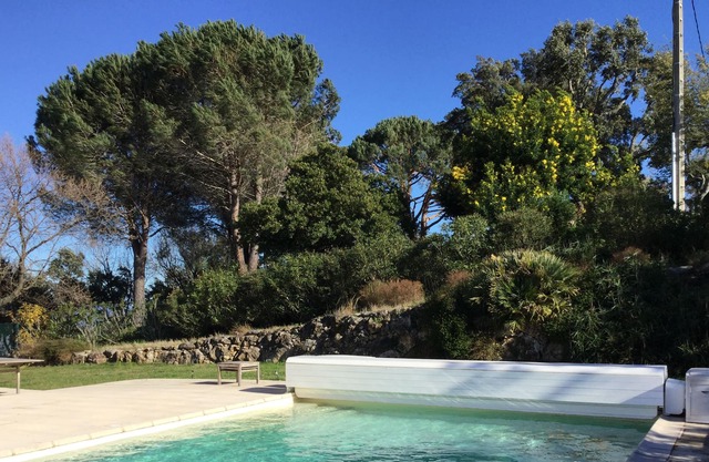 villa swimming pool near cannes, breathtaking view, 1/2 hour from the sea