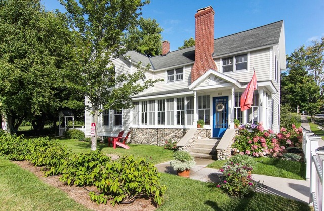 Village of Leland Modern Farmhouse On the Village Green. Best Leelanau Location