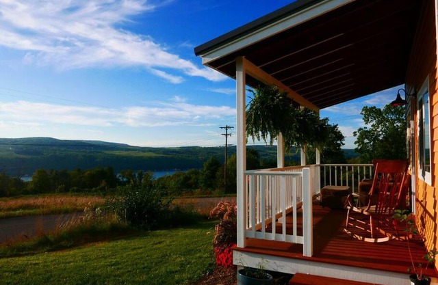 Vineyard Farmhouse with Hot Tub & Lake Views