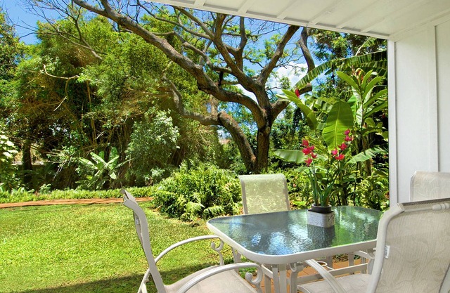 Waikomo Stream Villas #403 By Parrish Kauai: bright, updated end-unit w/dining