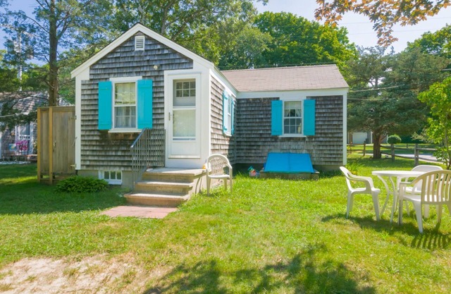 Walk to East Sandwich Beach from this cute cottage on the corner of Ploughed Neck Road