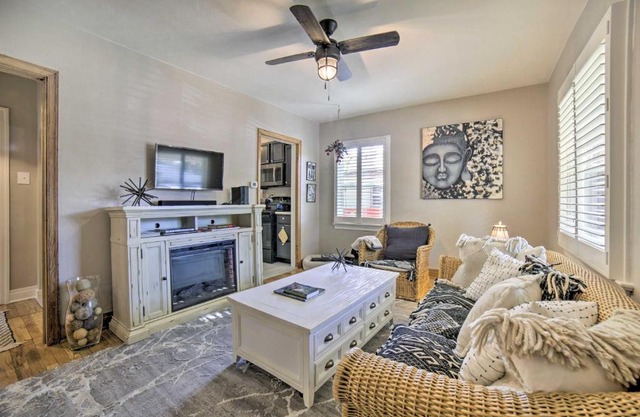 Walk to Midtown Reno Retreat with Furnished Deck!
